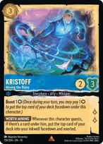 Kristoff Lorcana card