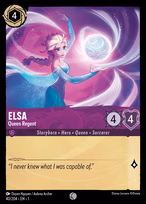 Elsa Lorcana card