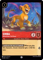 Simba Lorcana card