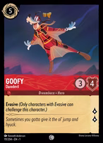 Goofy Lorcana card