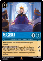 The Queen Lorcana card