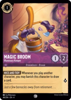 Magic Broom Lorcana card