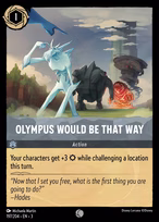 Olympus Would Be That Way Lorcana card