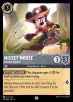 Mickey Mouse Lorcana card