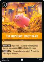 The Nephews' Piggy Bank Lorcana card