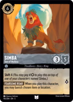 Simba Lorcana card