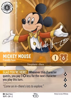 Mickey Mouse Lorcana card