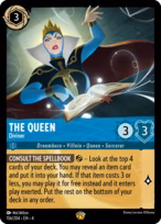 The Queen Lorcana card
