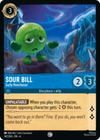 Sour Bill Lorcana card