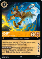 Goofy Lorcana card