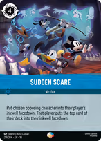 Sudden Scare Lorcana card