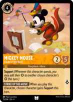 Mickey Mouse Lorcana card