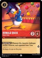 Donald Duck Lorcana card