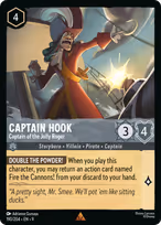 Captain Hook Lorcana card