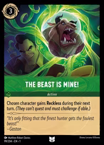 The Beast is Mine! Lorcana card