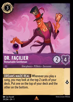 Dr. Facilier Lorcana card