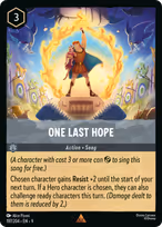 One Last Hope Lorcana card