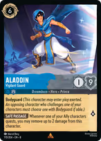 Aladdin Lorcana card