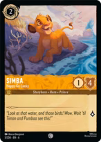 Simba Lorcana card