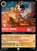 Mickey Mouse Lorcana card