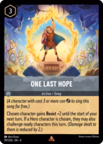One Last Hope Lorcana card