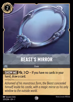 Beast's Mirror Lorcana card