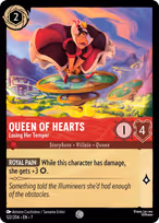 Queen of Hearts Lorcana card