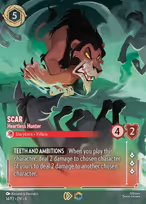 Scar Lorcana card
