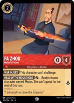 Fa Zhou Lorcana card