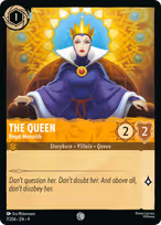 The Queen Lorcana card