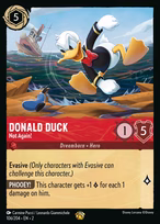 Donald Duck Lorcana card