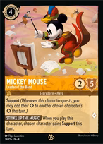 Mickey Mouse Lorcana card