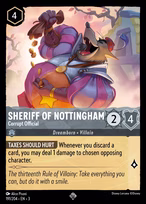 Sheriff of Nottingham Lorcana card