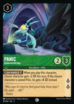 Panic Lorcana card