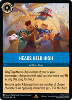 Heads Held High Lorcana card