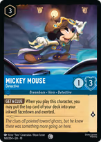 Mickey Mouse Lorcana card