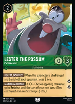 Lester the Possum - Park Mascot