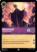 Maleficent Lorcana card