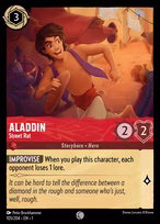 Aladdin Lorcana card