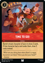 Time to Go! Lorcana card
