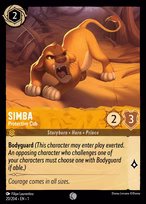 Simba Lorcana card