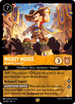 Mickey Mouse Lorcana card