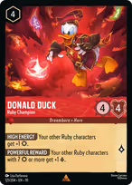 Donald Duck Lorcana card