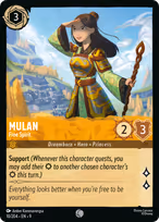 Mulan Lorcana card