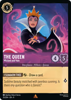 The Queen Lorcana card