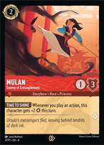 Mulan Lorcana card