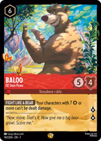 Baloo Lorcana card
