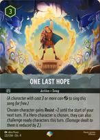 One Last Hope Lorcana card
