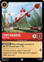 Card Soldiers Lorcana card