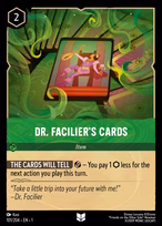 Dr. Facilier's Cards Lorcana card